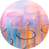 Cropped image of test tubes in a lab.